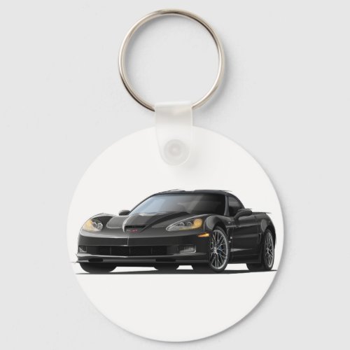 Corvette ZR1 Black Car Keychain