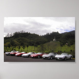 Corvettes of Hawaii Poster