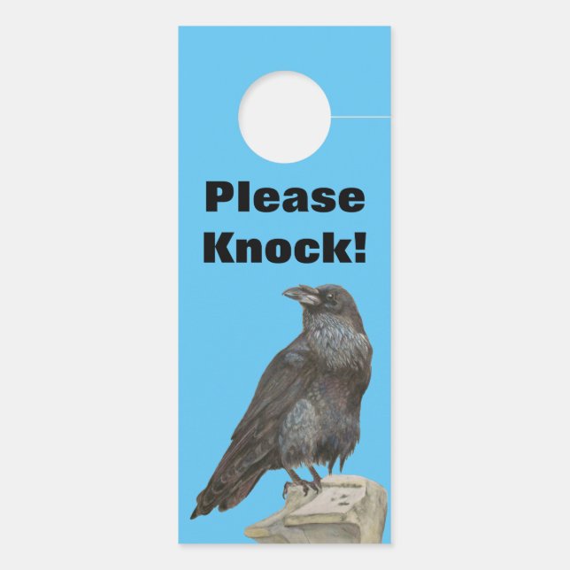 Corvid Door Hanger (Back)