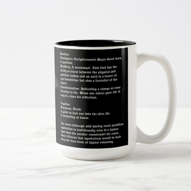 Corvidae Symbolism Coffee Mug (Right)