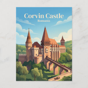 Corvin Castle Romania Postcard