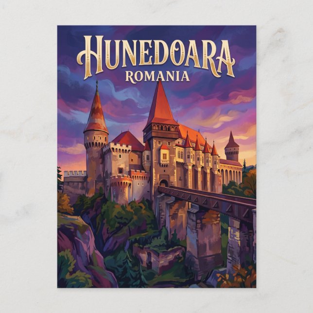 Corvin Castle Romania Postcard (Front)