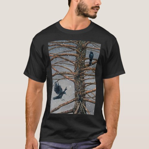 Corvus Corvidae and the Cedar Clothing T_Shirt