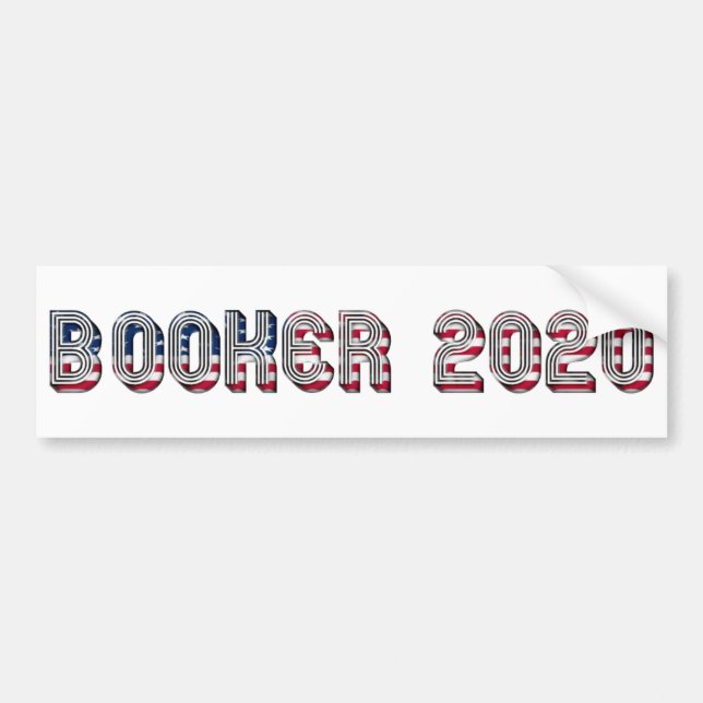 Cory Booker Democrat Presidential Candidate 2020 Bumper Sticker (Front)