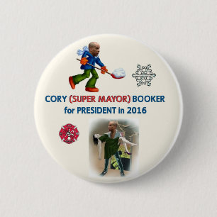 Cory Booker for President 2016 Button
