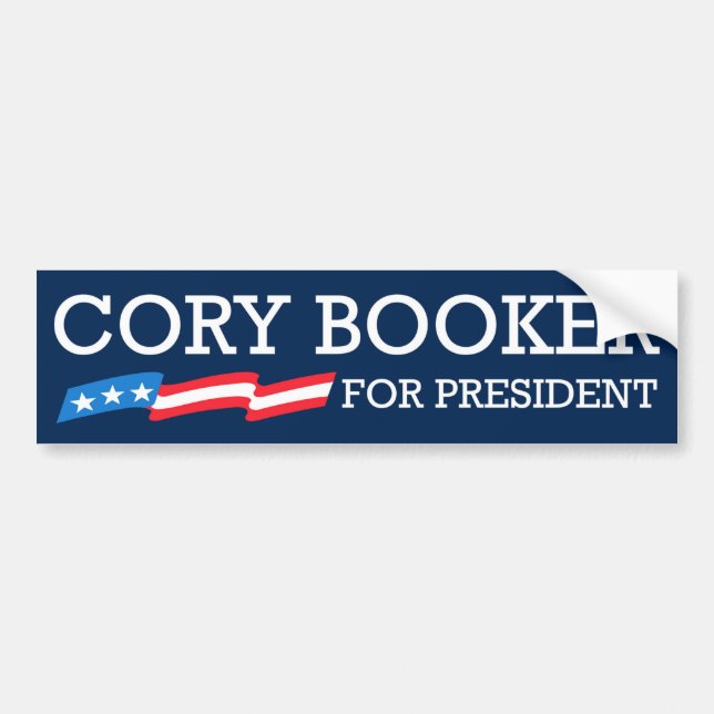 Cory Booker For President Bumper Sticker (Front)