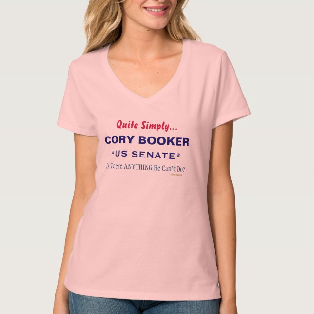 Cory Booker for US Senate Campaign T-Shirt (Front)