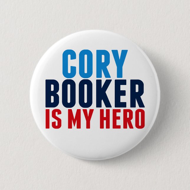 Cory Booker is My Hero Button (Front)