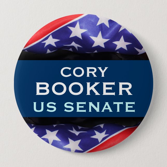 Cory  BOOKER US Senate Campaign Button (Front)