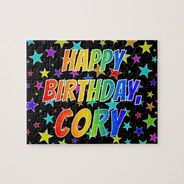 "CORY" First Name, Fun "HAPPY BIRTHDAY" Jigsaw Puzzle (Horizontal)