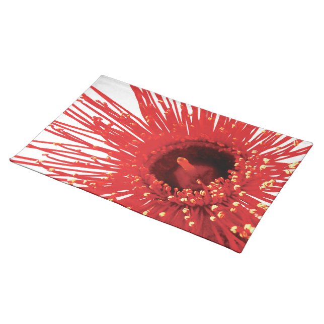 Corymbia ficifolia Wildfire photo canvas placemat (On Table)