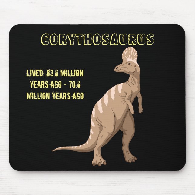 Corythosaurus Dinosaur Mouse Pad (Front)