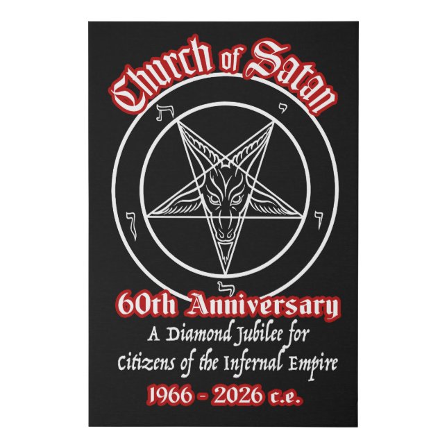 CoS 60th Anniversary Gallery Poster Faux Canvas Print (Front)