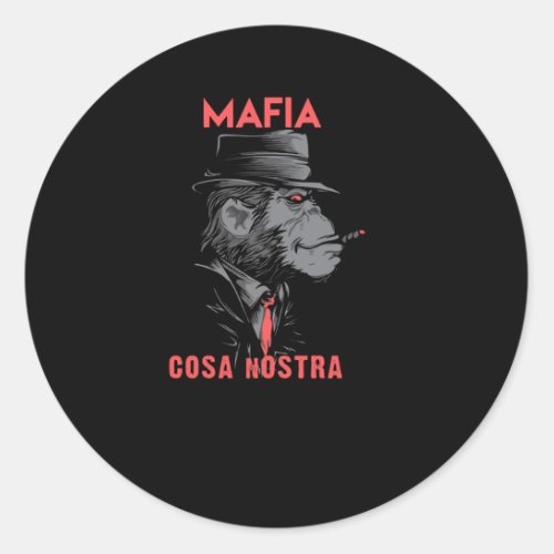 Cosa Nostra Classic Round Sticker