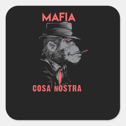 Cosa Nostra Square Sticker