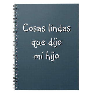 Cosas lindas que dijo mi hijo notebook