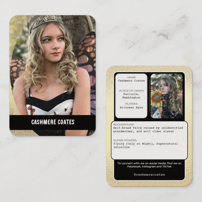Coscards | Custom Cosplay Trading Cards | Zazzle