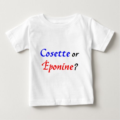Cosette Les Miserables Baby T_Shirt