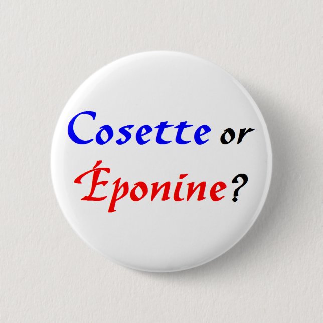 Cosette Les Miserables Pinback Button (Front)