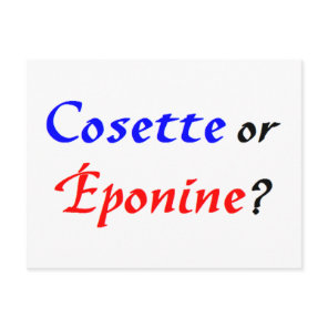 Cosette Les Miserables Postcard