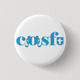 Cosfu - Plain white logo Pinback Button