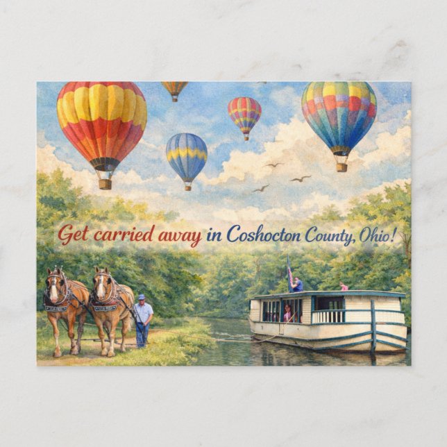 Coshocton Ohio Postcard (Front)