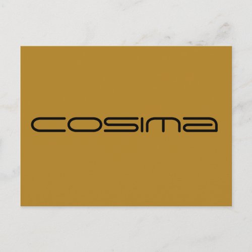 Cosima character from Orphan Blackgeometric font Postcard