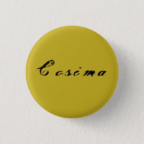 Cosima from Orphan Black antique calligraphy Button