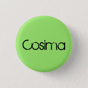 Cosima from Orphan Black, distressed font Pinback Button