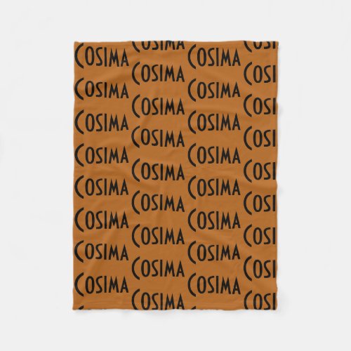 Cosima from Orphan Black repeat pattern letters na Fleece Blanket