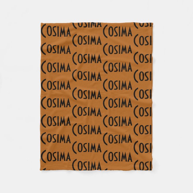 Cosima from Orphan Black repeat pattern letters na Fleece Blanket (Front)