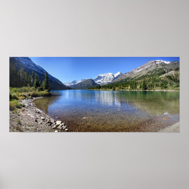 Cosley Lake Outlet - Glacier National Park Poster (Front)