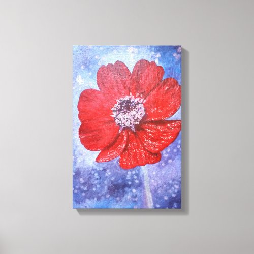 Cosmea flower canvas print