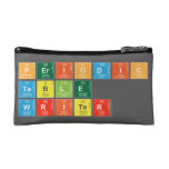 Periodic Table Writer  Cosmetic Bag