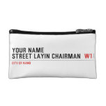 Your Name Street Layin chairman   Cosmetic Bag