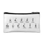 Happy
 Holidays  Cosmetic Bag