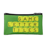 Game Letter Tiles  Cosmetic Bag