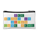 free 
 happy life 
 vision 
 love peace  Cosmetic Bag