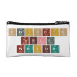 Periodic Table Writer  Cosmetic Bag