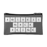 Periodic
 Table
 Writer  Cosmetic Bag