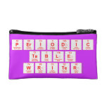 Periodic
 Table
 Writer  Cosmetic Bag