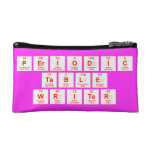 Periodic
 Table
 Writer  Cosmetic Bag