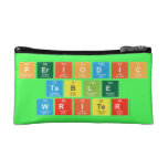 Periodic
 Table
 Writer  Cosmetic Bag