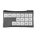 Periodic
 Table
 Writer  Cosmetic Bag