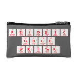 Periodic
 Table
 Writer  Cosmetic Bag