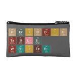Periodic
 Table
 Writer  Cosmetic Bag