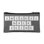 Periodic
 Table
 Writer  Cosmetic Bag