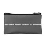 Pink fluffy unicorns dancing on rainbows.  Cosmetic Bag