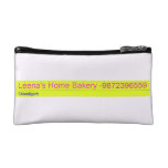 Leena's Home Bakery  Cosmetic Bag