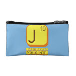 J
 JENNIFER'S
 PHONE  Cosmetic Bag
